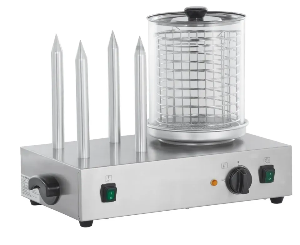 GastroHero Hot Dog Maker Set Hotdog Maker Edelstahl Würstchenwärmer
