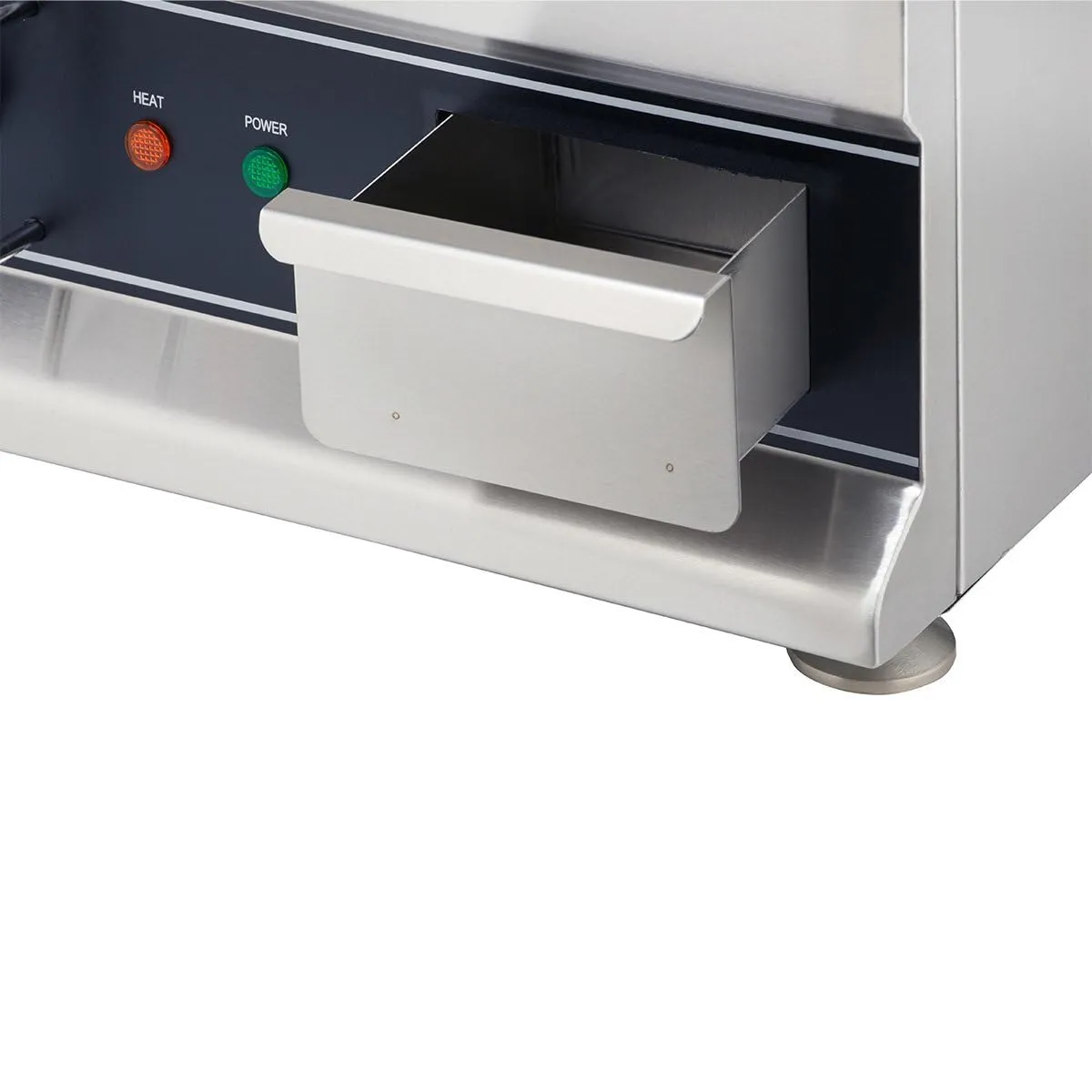 GastroHero Elektro Grillplatte 410x425 glatt 2,5 kW Edelstahl
