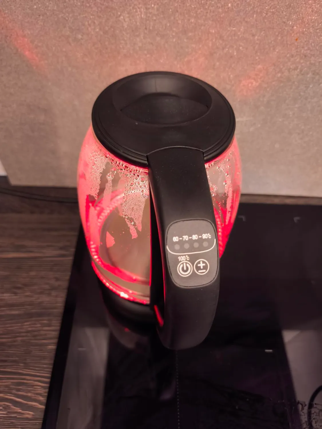 Emerio WK-119255.5 Wasserkocher Glas 1,7L mit Temperaturwahl