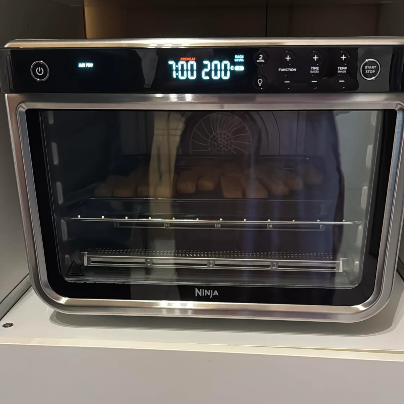 Ninja Foodi DT200EU Mini-Ofen 10-in-1 silber-schwarz