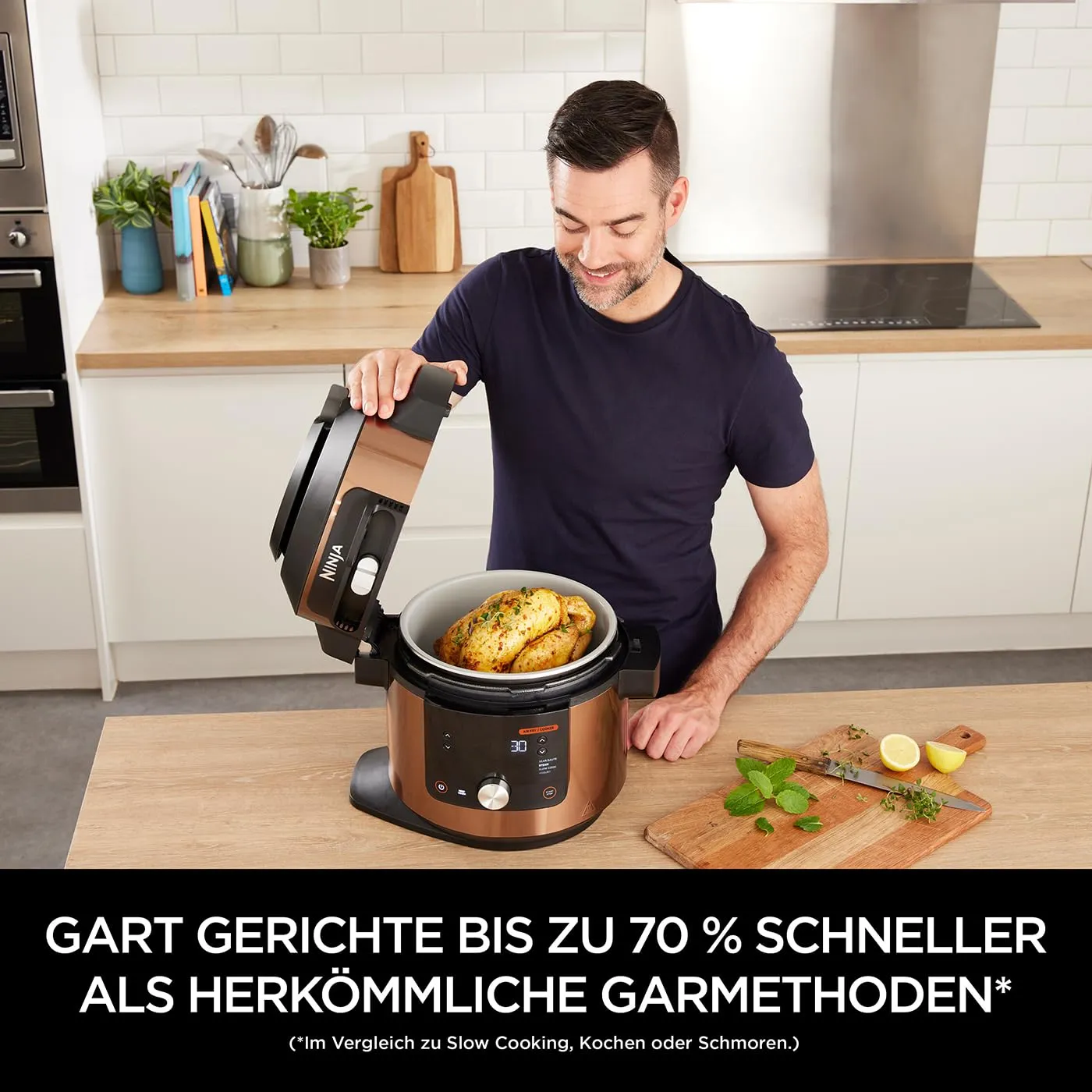 Ninja Foodi MAX OL650EUCP Multikocher 7,5L Kupfer 12-in-1