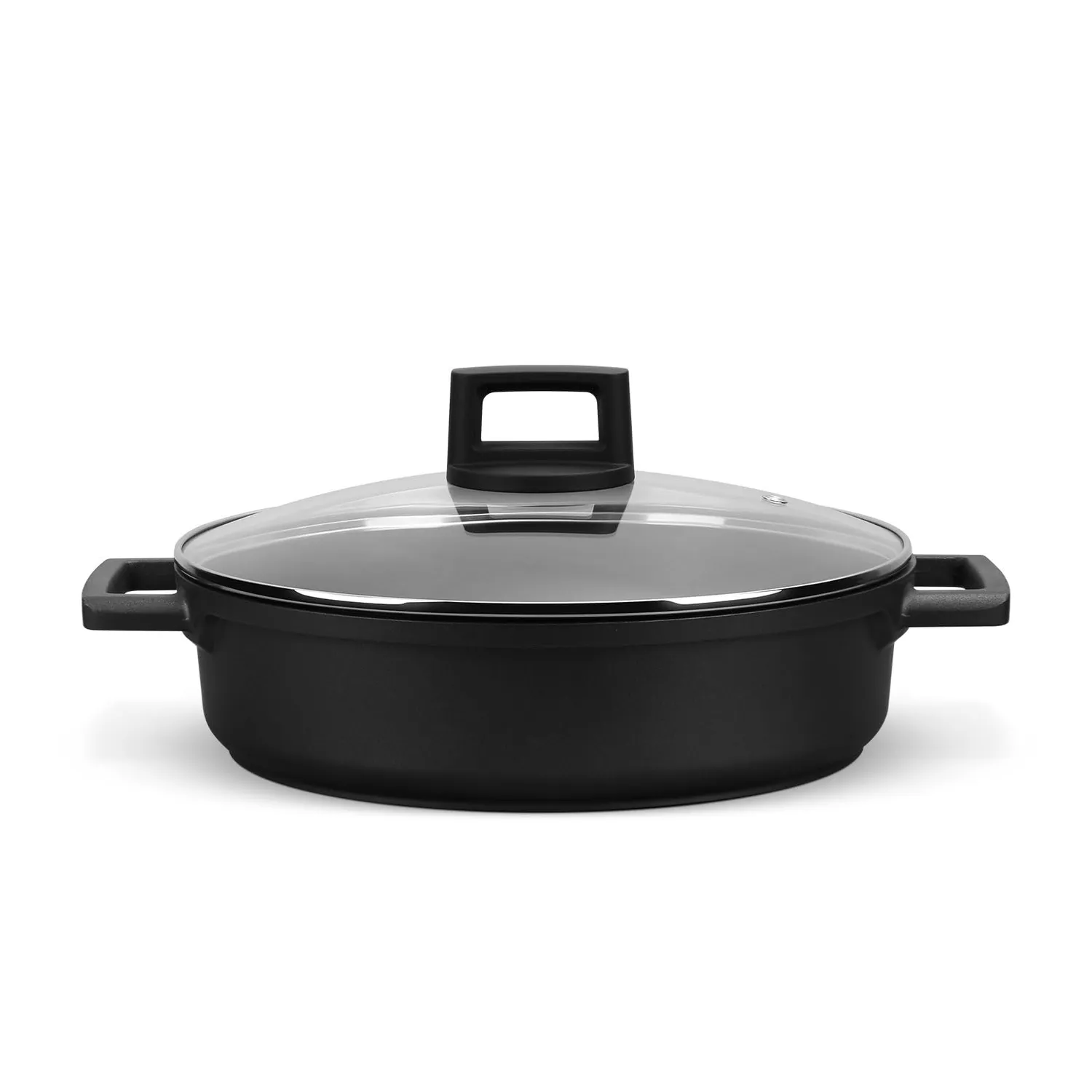 Homelux Kochtopf 20 cm 2,6 L Antihaft Glasdeckel