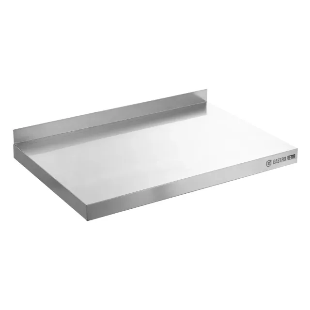 GastroHero Wandregal 60x40 Edelstahl Ablageboden