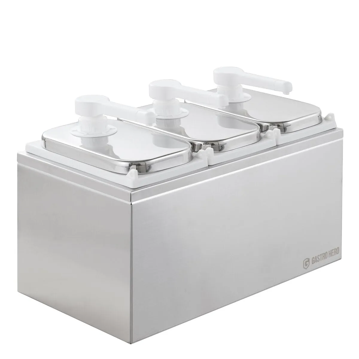 GastroHero SSE3X3PP Saucenspender 3x3 Liter Dosierpumpe
