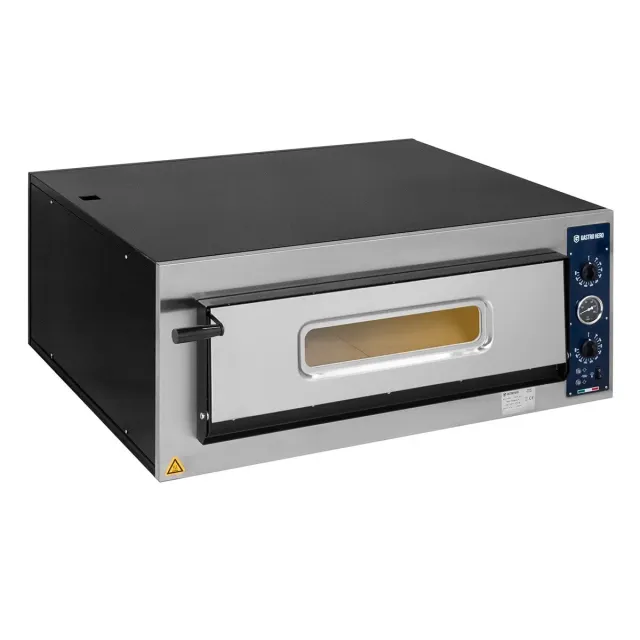 GastroHero PROFI Pizzaofen 4x30 cm 500°C Schamottstein