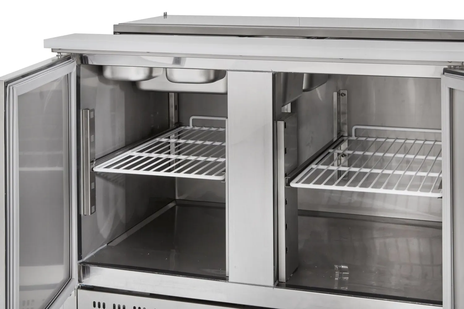 GastroHero Saladette ECO SH900 240L Edelstahl 2-türig