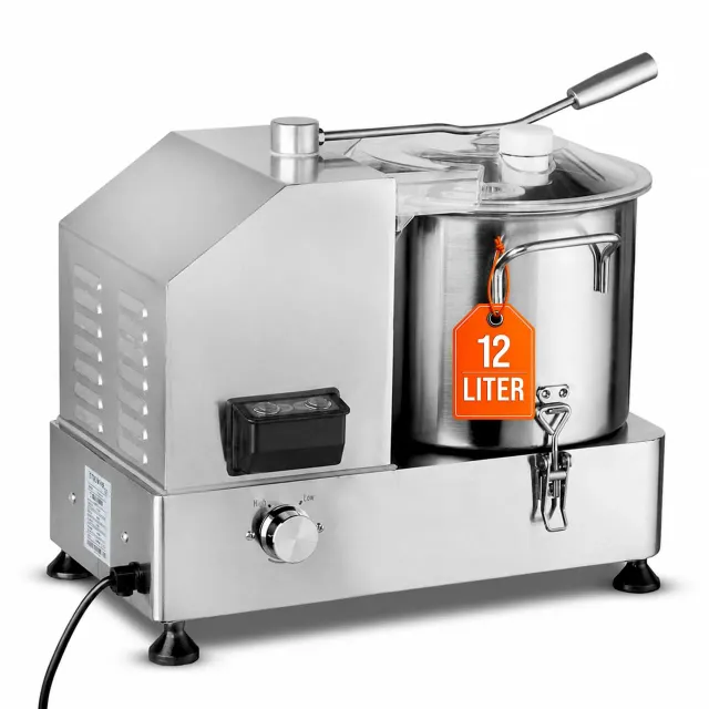 GastroHero CU-ECO12 Tischkutter 12L Edelstahl für Gemüse