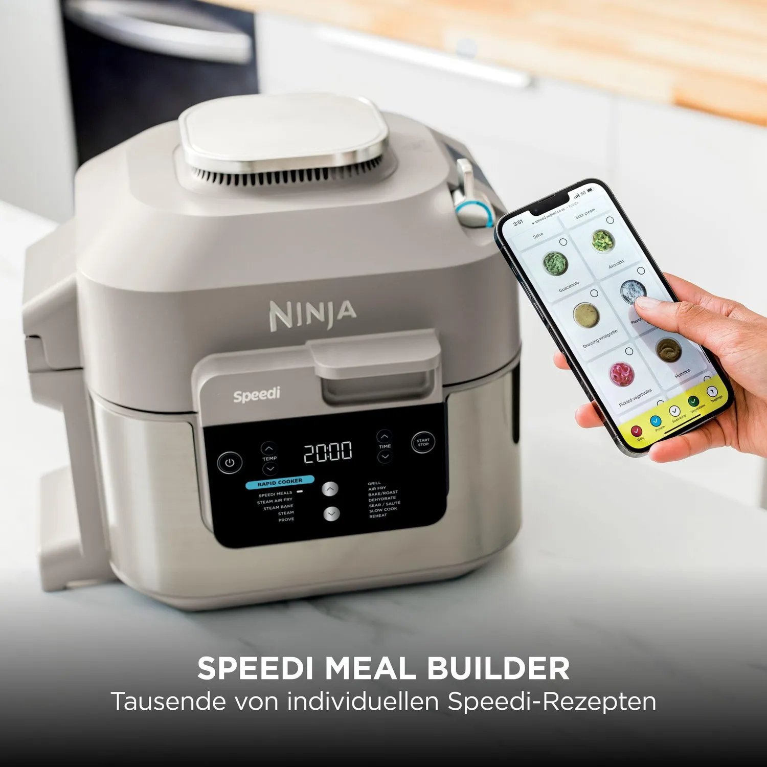 Ninja Speedi Multikocher 5,7 L 12-in-1 Stone Gold Rapid