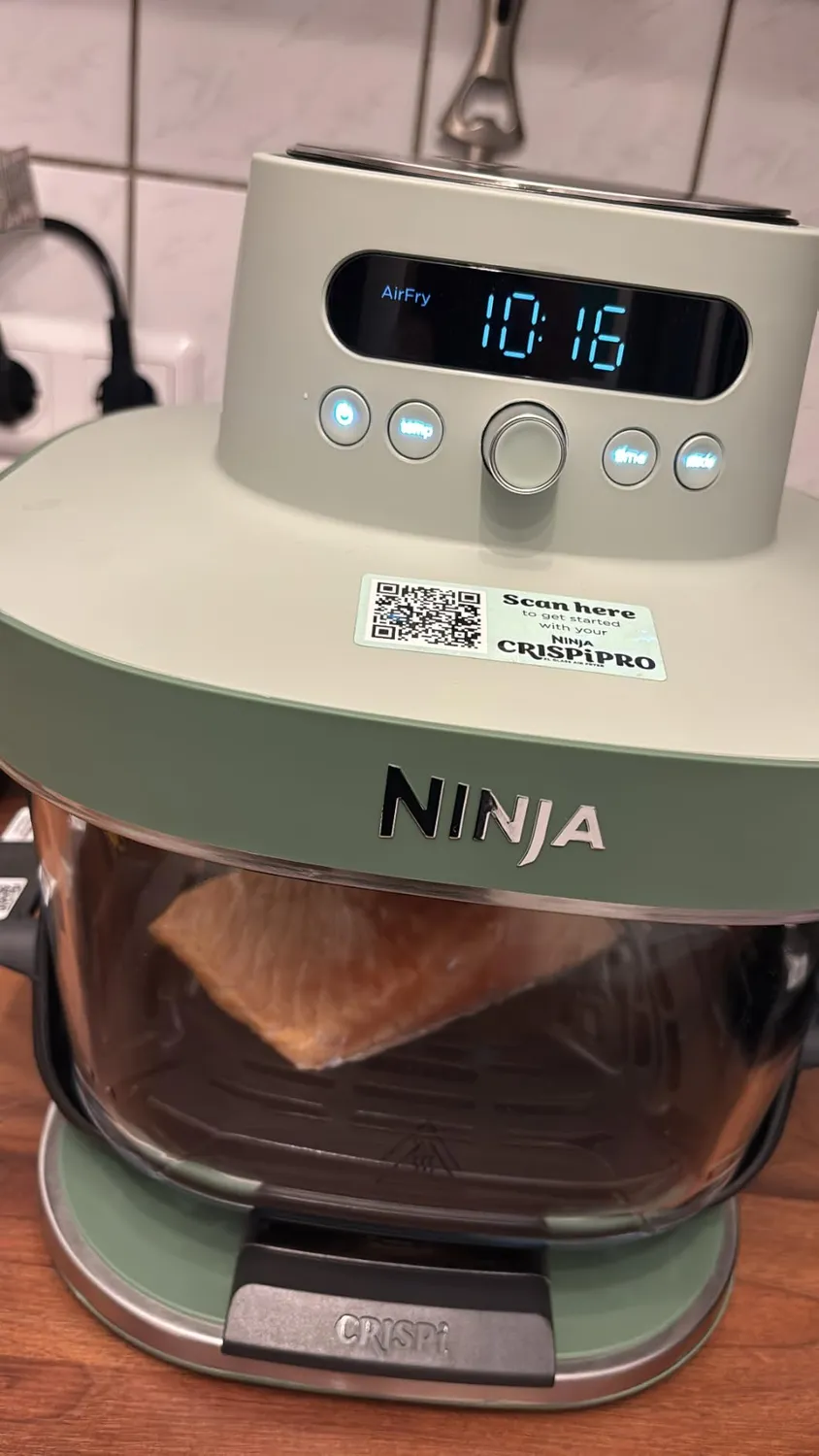 Ninja CRISPi PRO XL Heißluftfritteuse 5,7 L Stone Gold Glas