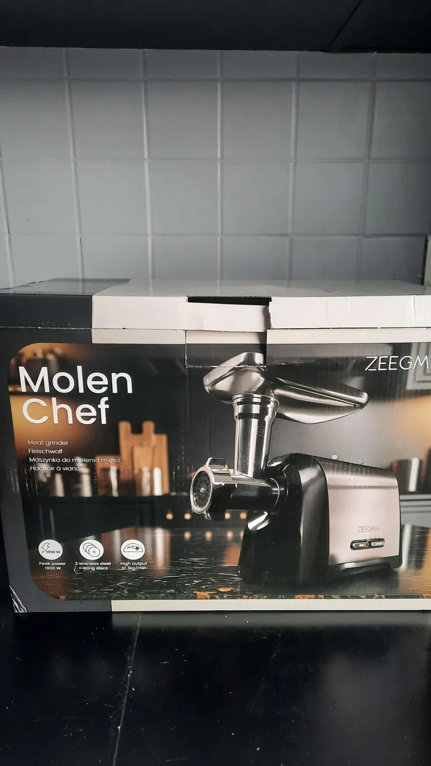 Zeegma Molen Chef Fleischwolf Silber 1900 W 3 kg/min
