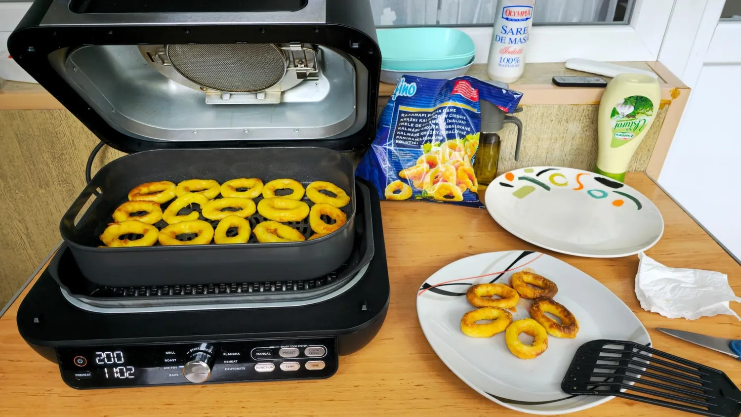 Ninja Foodi MAX PRO Grill Air Fryer 3,8L Silber-Schwarz