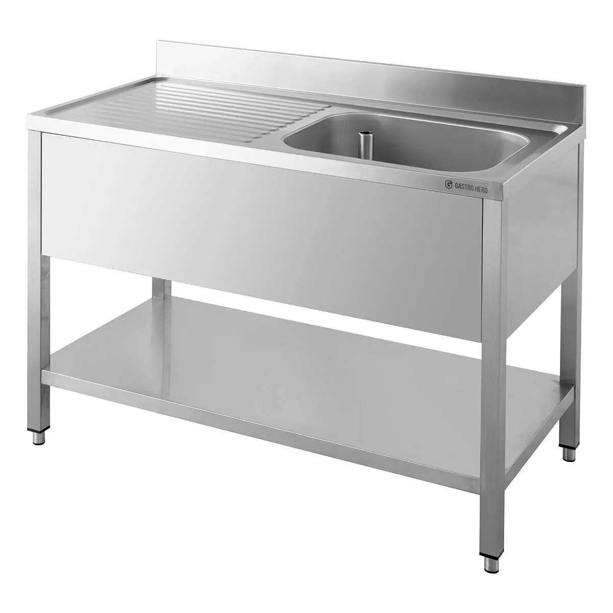 GastroHero ECO Spültisch 100x60 Becken rechts Edelstahl