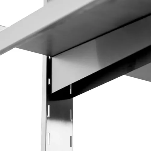 GastroHero Wandregal doppelt Wandbord 200x30 Edelstahl
