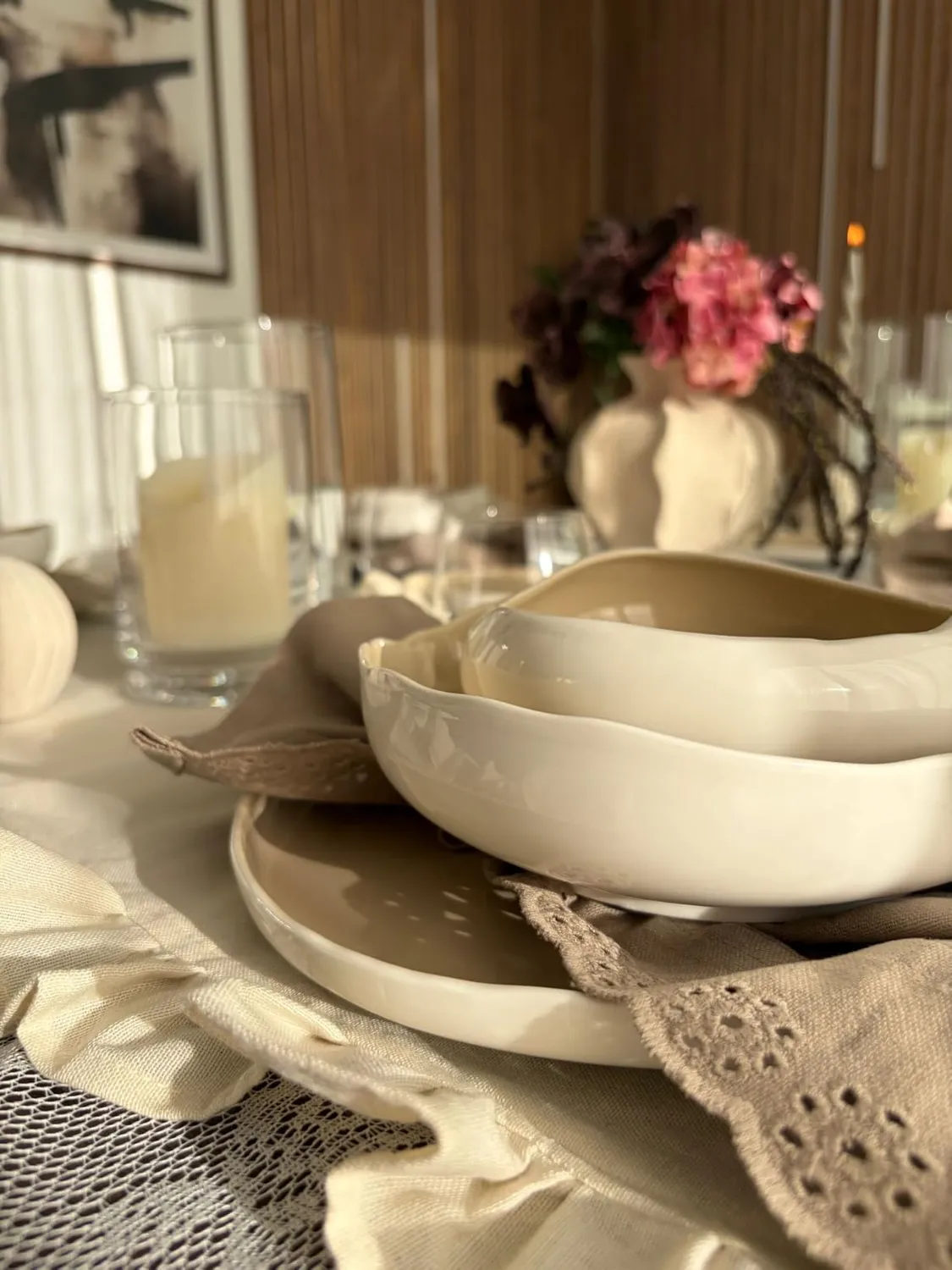 HOMELUX Geschirrset 24-teilig 6 Personen Weiß