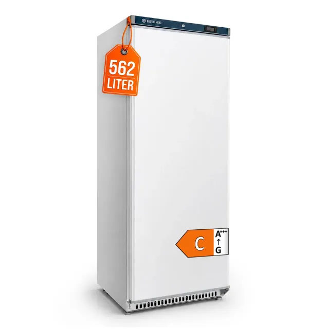 GastroHero LKSE600 Lagerkühlschrank 562 L Weiß 0-8 °C