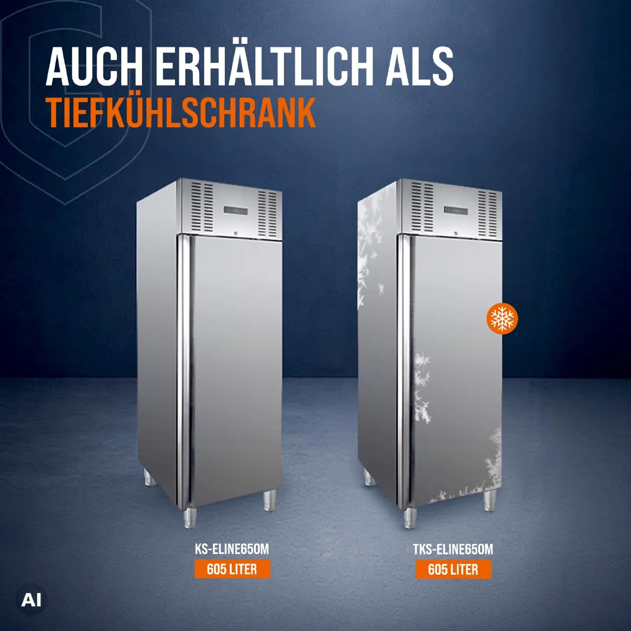GastroHero Eline KS-ELINE650M Kühlschrank 605 L Edelstahl