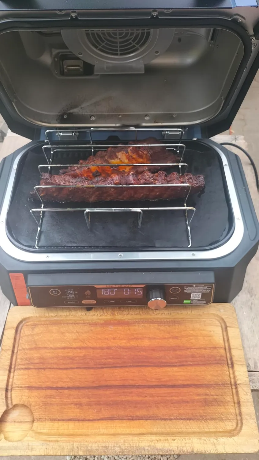 Ninja Woodfire Pro Connect XL BBQ Smoker-Grill Blau Schwarz