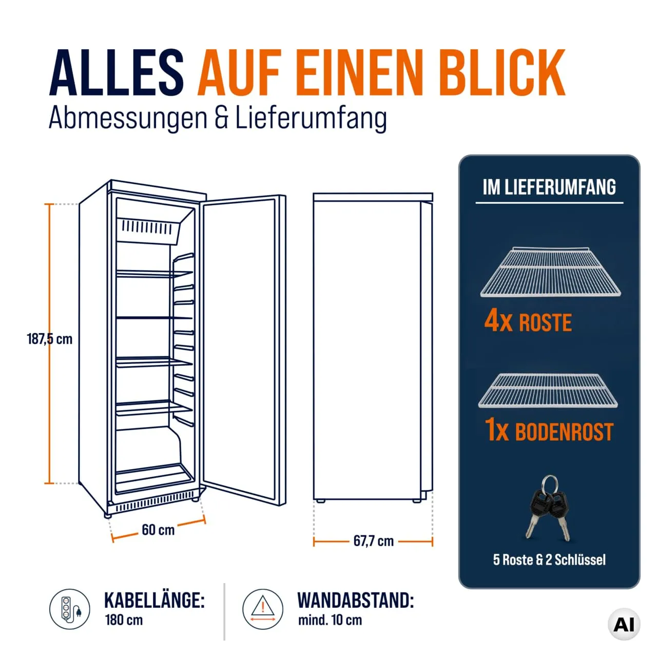 GastroHero ECO LKSE400BG Lagerkühlschrank 336 L Glastür