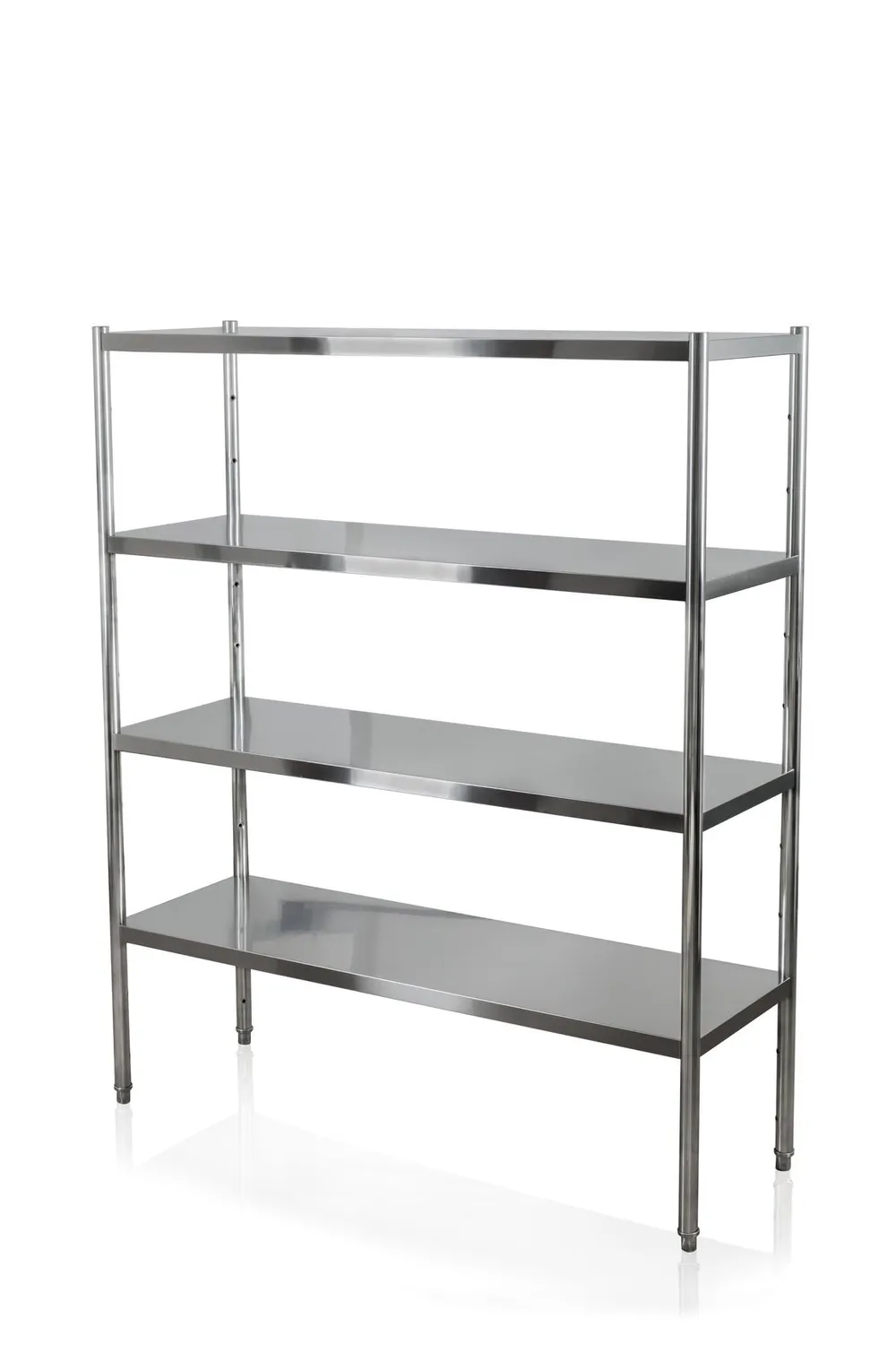 GastroHero RR-BASIC1250 Edelstahlregal 120x50x180 4 Böden