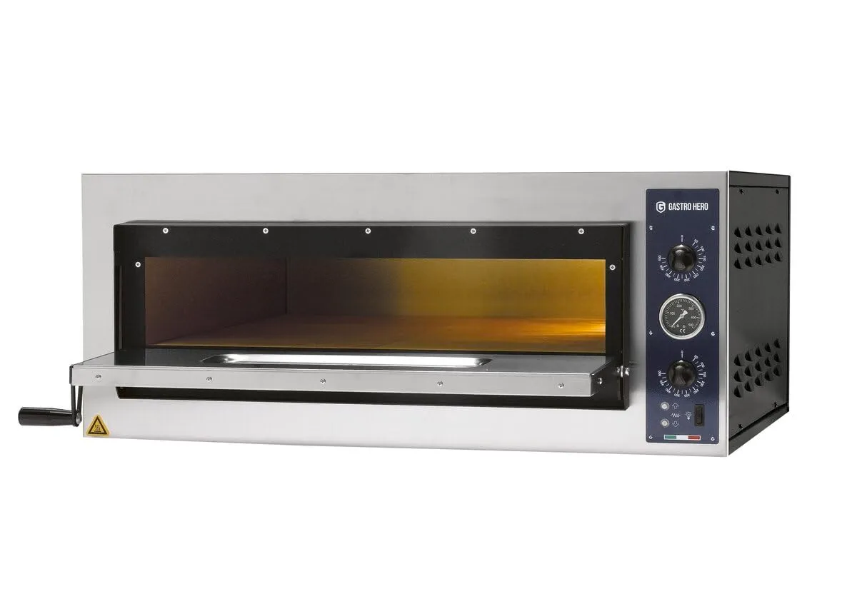 GastroHero PROFI PLUS Pizzaofen 4x36 cm Vollschamott