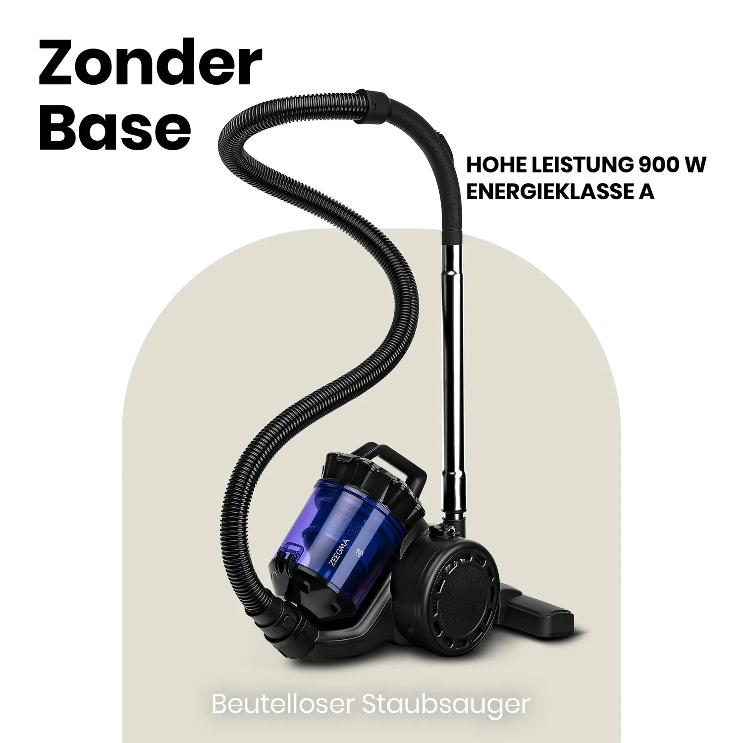 Zeegma Zonder Base Staubsauger beutellos 2,5 Liter