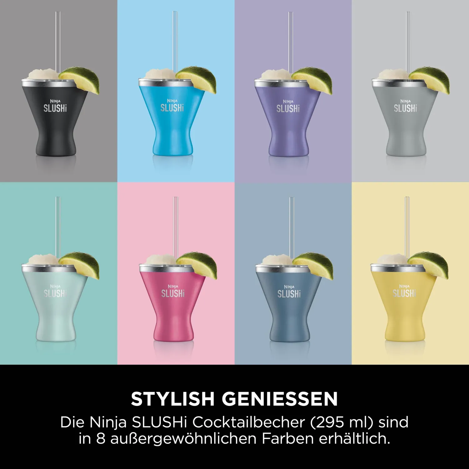Ninja SLUSHi Cocktailbecher 2er 295 ml Mint-Blau