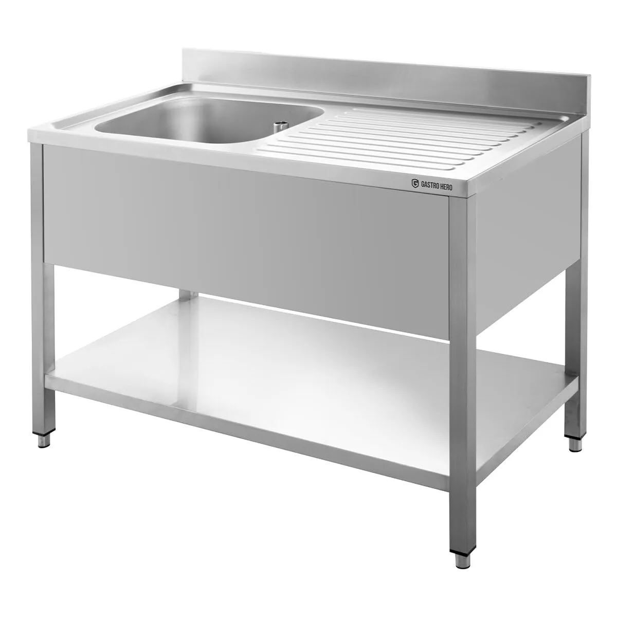GastroHero ECO Spültisch 100x60 Becken links Edelstahl