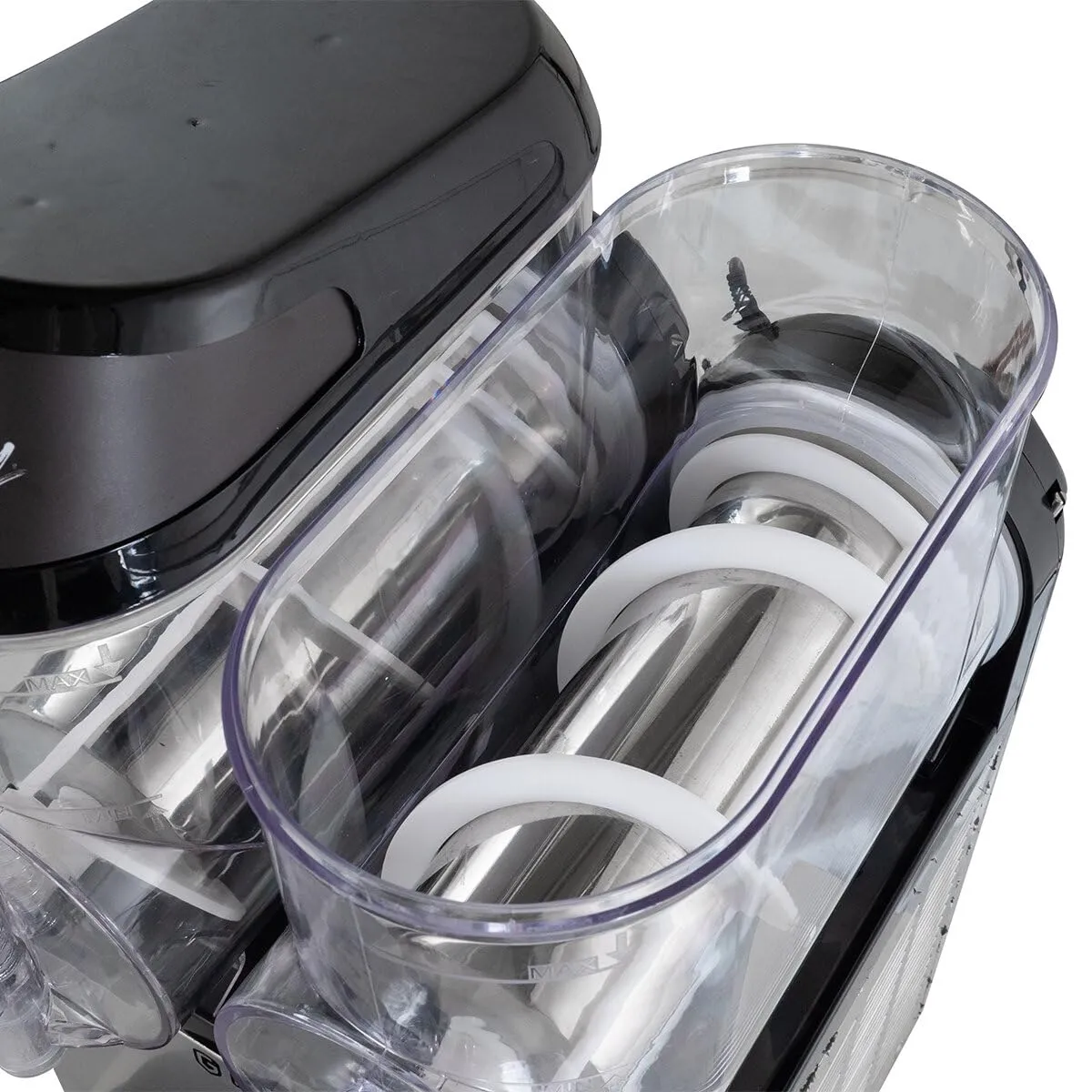 GastroHero Slush-Eismaschine 2x12 Liter 0,6 kW Schwarz