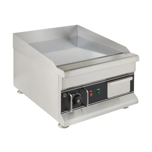 GastroHero Elektro Grillplatte 410x425 glatt 2,5 kW Edelstahl