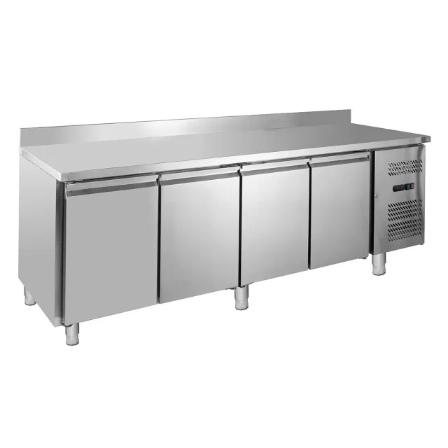 GastroHero GNH4200BT Tiefkühltisch 4-türig 553 L Edelstahl