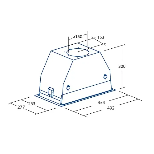 Cata GC Dual 45 BK Dunstabzugshaube Einbau 45 cm Touch