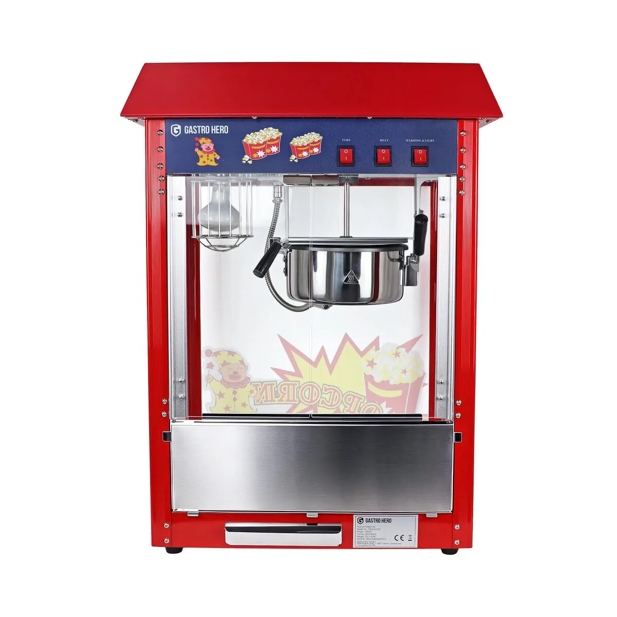 GastroHero Popcornmaschine PKM-ECO2 5 kg/h