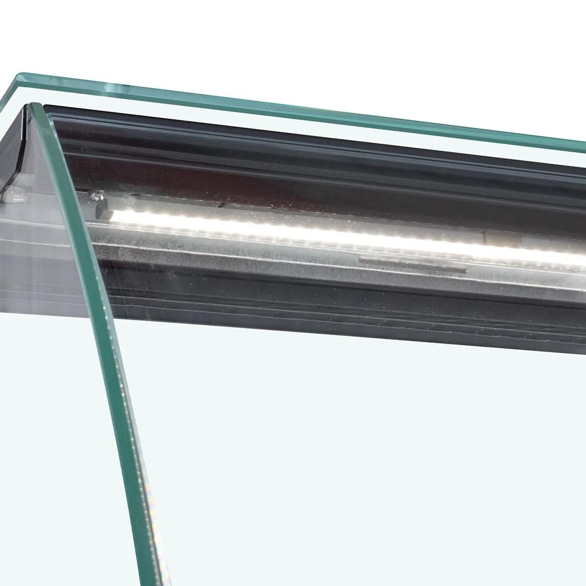 GastroHero RHEA Kühltheke 1340 mm schwarz LED Unterbau