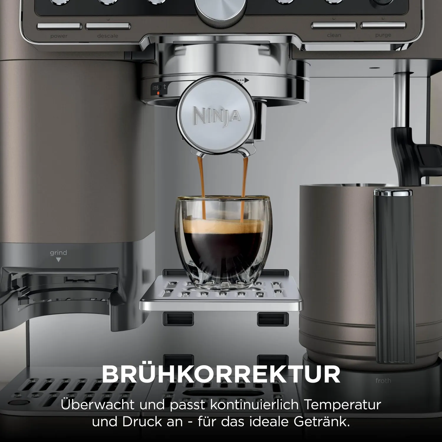 Ninja Luxe Pro ES701EUBR Kaffeemaschine mit Mahlwerk