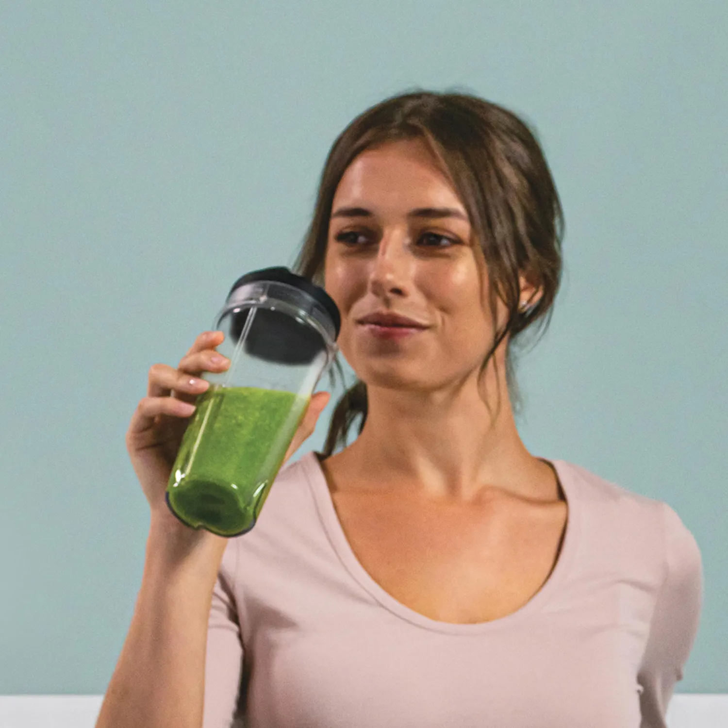 Ninja Slim Mixer Smoothie-Maker 2x470ml 700W mit Becher