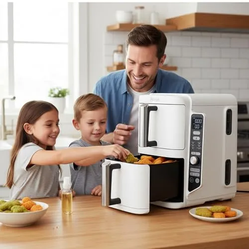Ninja Double Stack XL SL400EUWH Heißluftfritteuse weiß 9,5 L