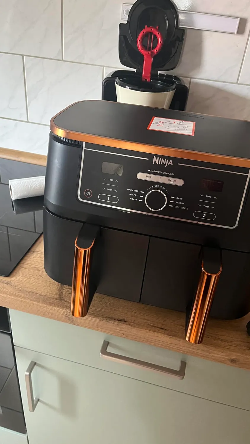 Ninja Foodi MAX AF400EUCP Heißluftfritteuse 9,5L Kupfer