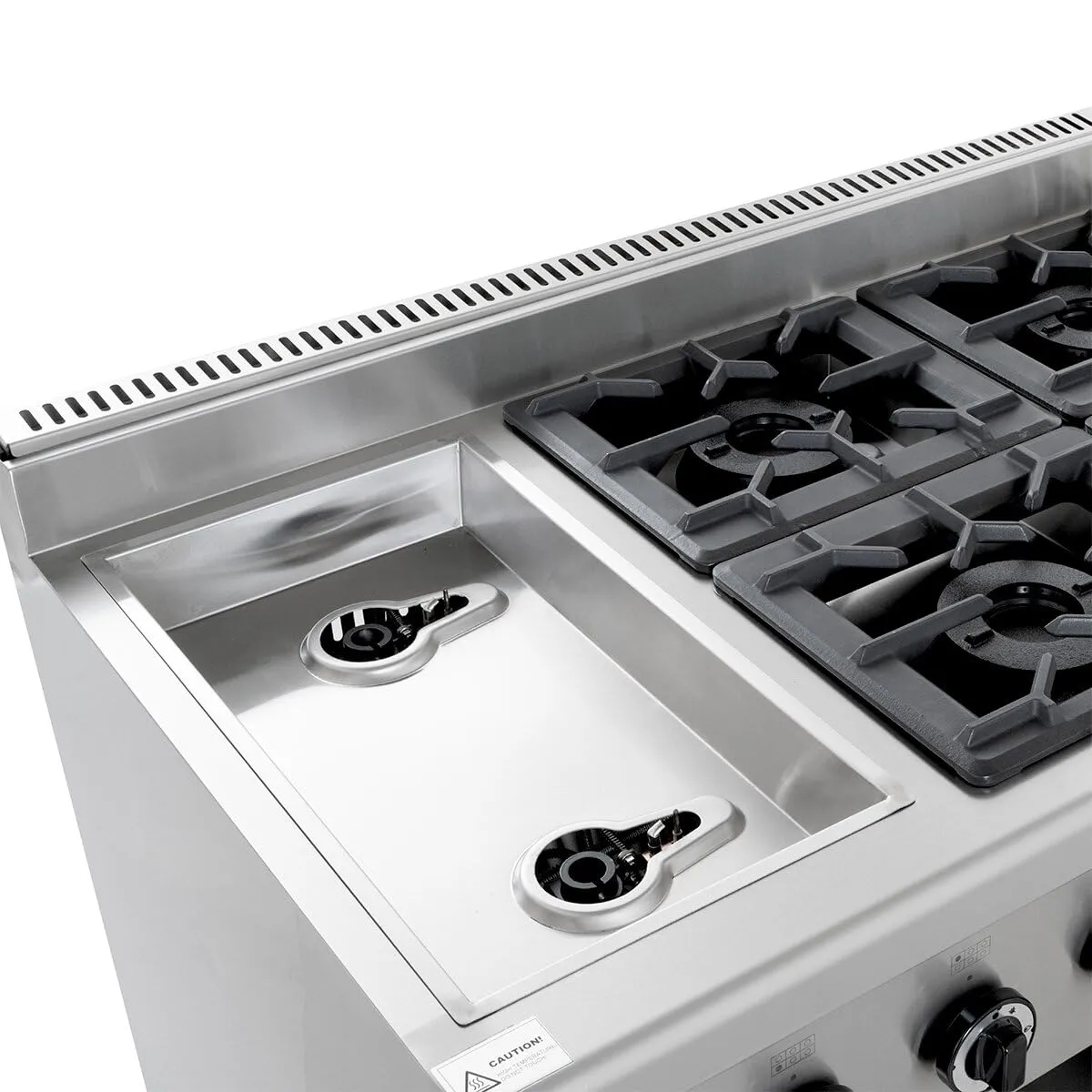 GastroHero GHBO6B Gasherd 6 Brenner 43,2 kW Edelstahl