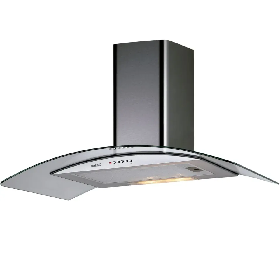 CATA C Glass 600 Dunstabzugshaube 60 cm Edelstahl LED