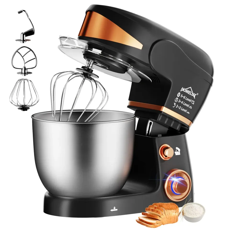 Homelux SC-206 Küchenmaschine Schwarz-Gold 5 l 2000 W