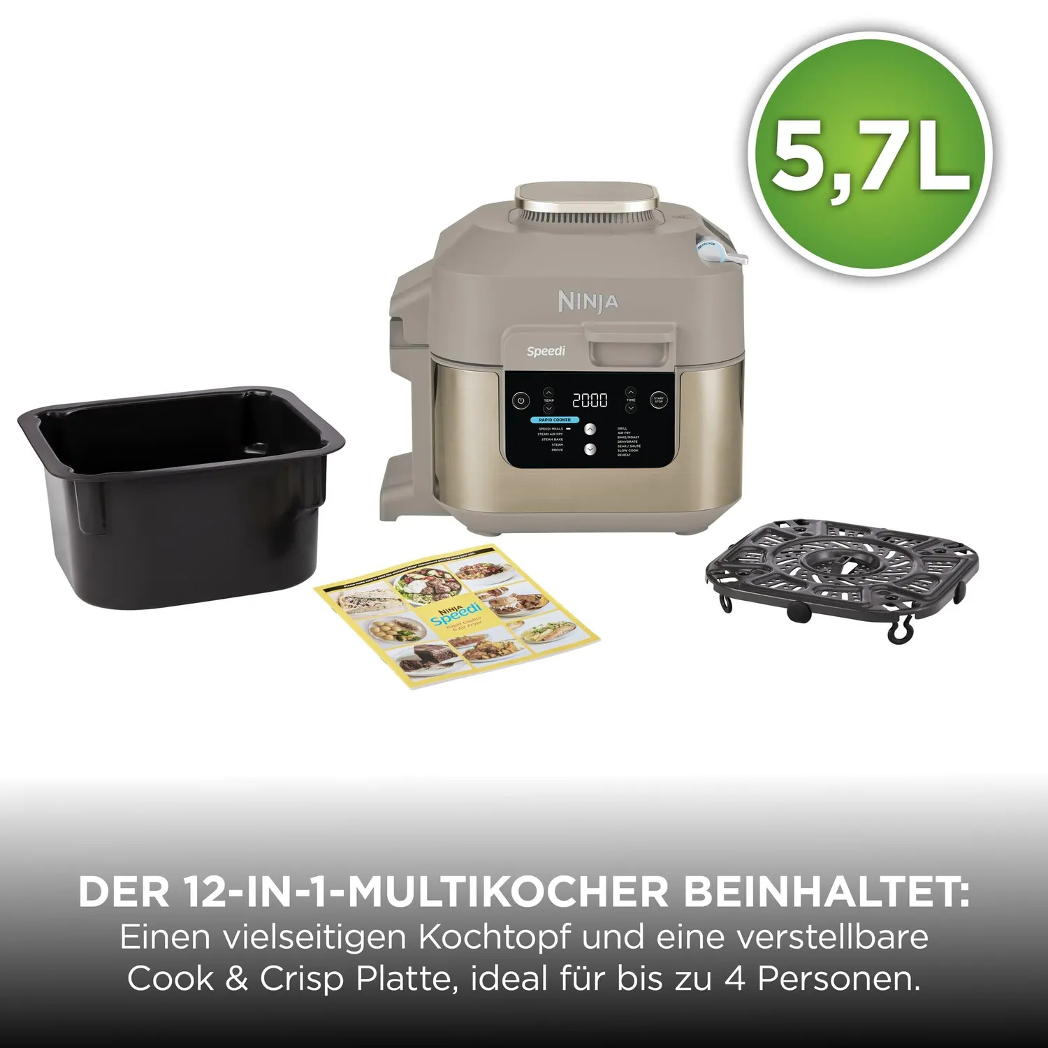 Ninja Speedi Multikocher 5,7 L 12-in-1 Stone Gold Rapid