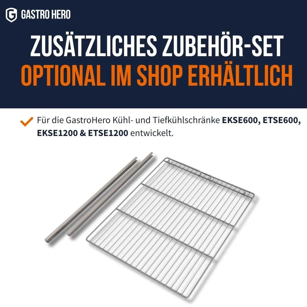 GastroHero ECO 1200 ETSE1200 Tiefkühlschrank 1200L Edelstahl