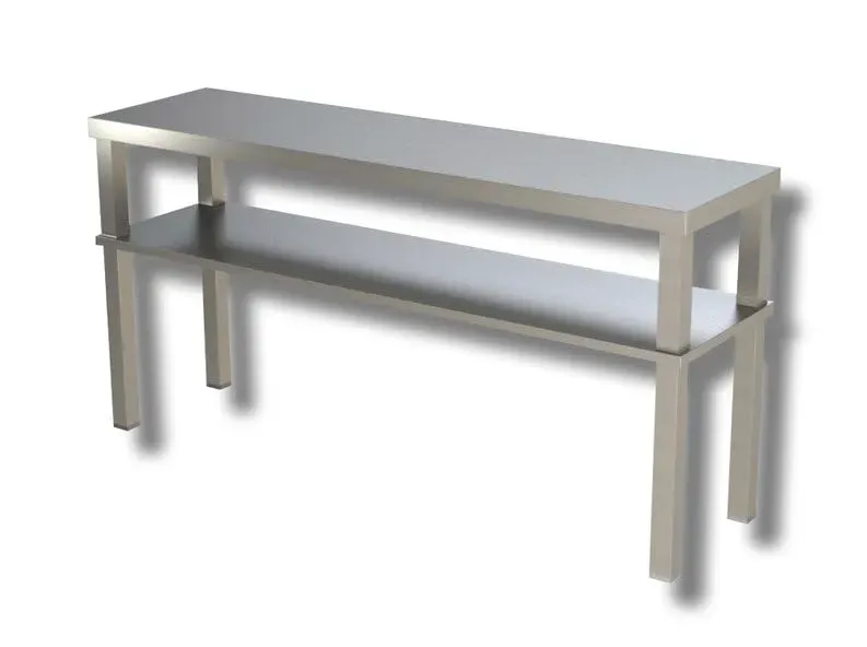 GastroHero ECO Aufsatzbord 120x35 doppelt Edelstahl