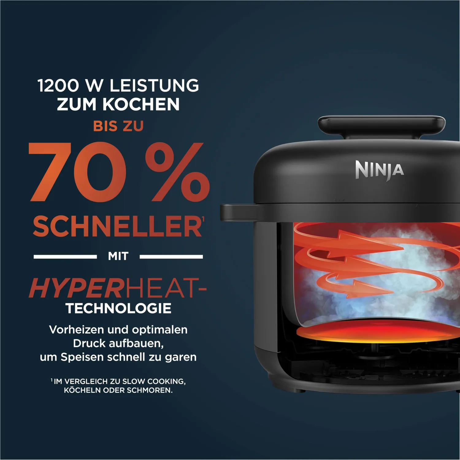 Ninja HyperHeat 9-in-1 Schnellkochtopf 6L Schwarz
