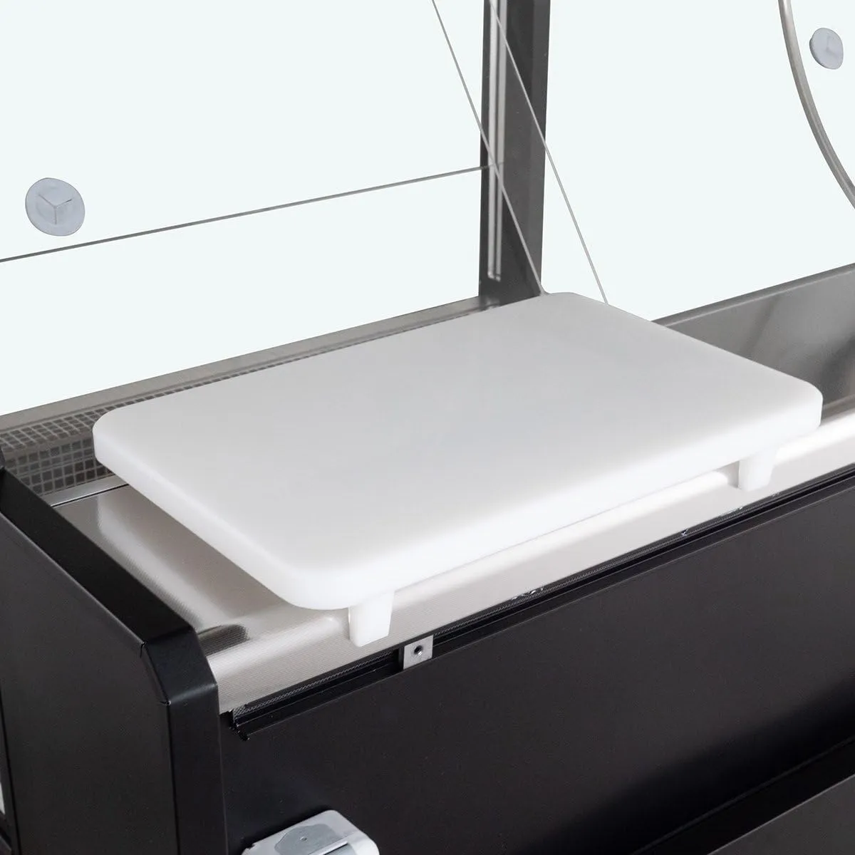 GastroHero TITAN Kühltheke 997 mm schwarz LED gekühlter Unterbau