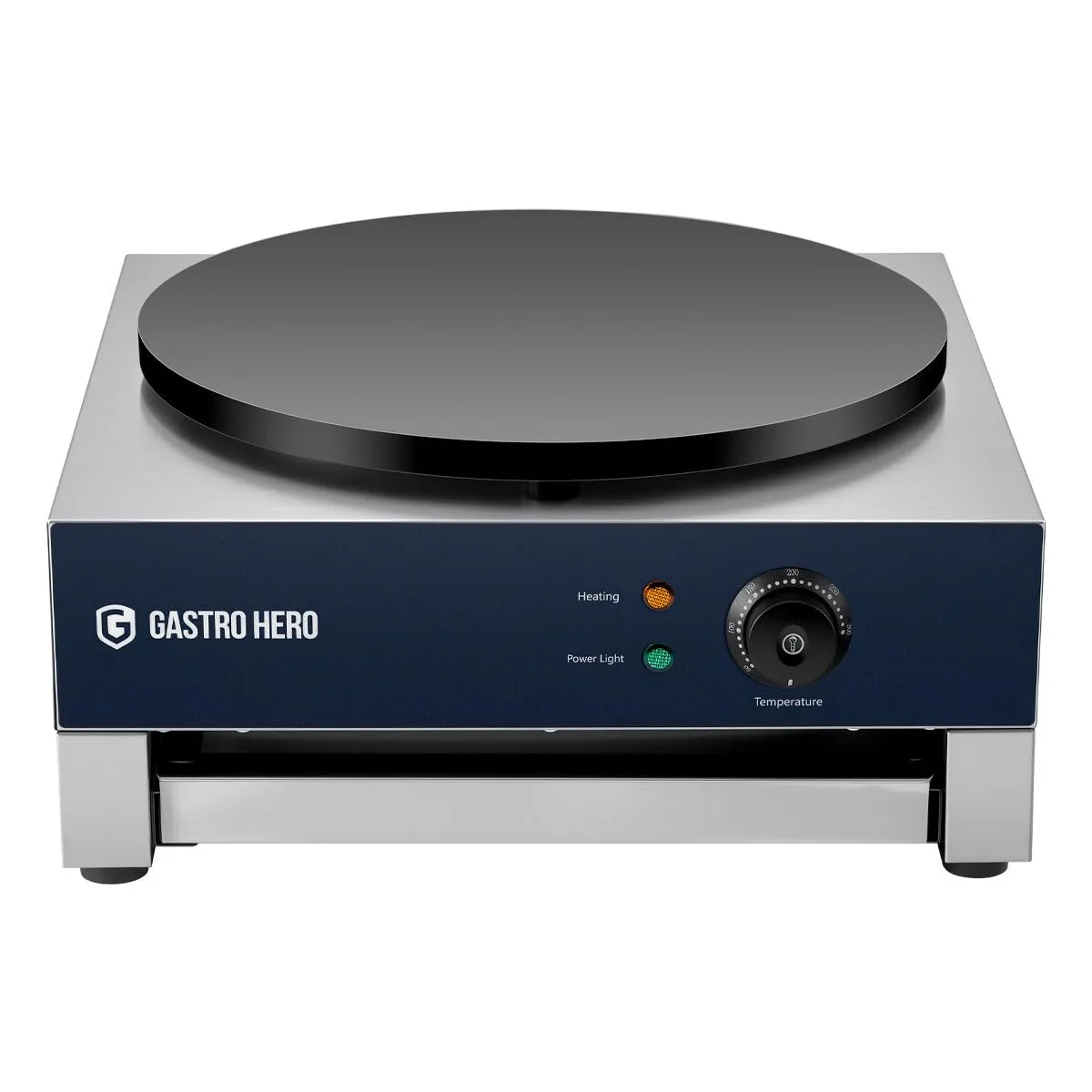 GastroHero CR140E Crêpes-Eisen 40 cm Teflon 3 kW