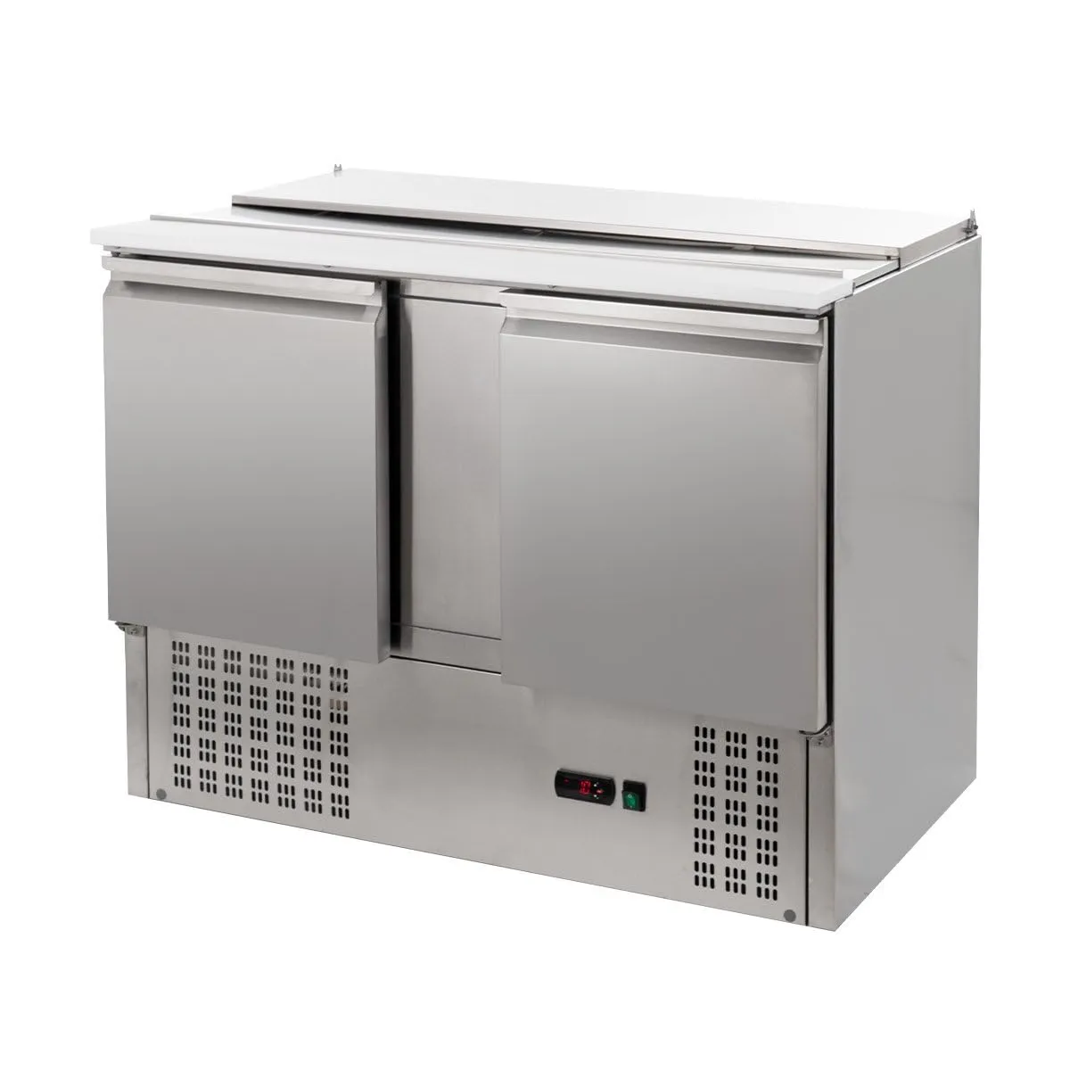 GastroHero SH900 Saladette 302L Edelstahl 2-türig