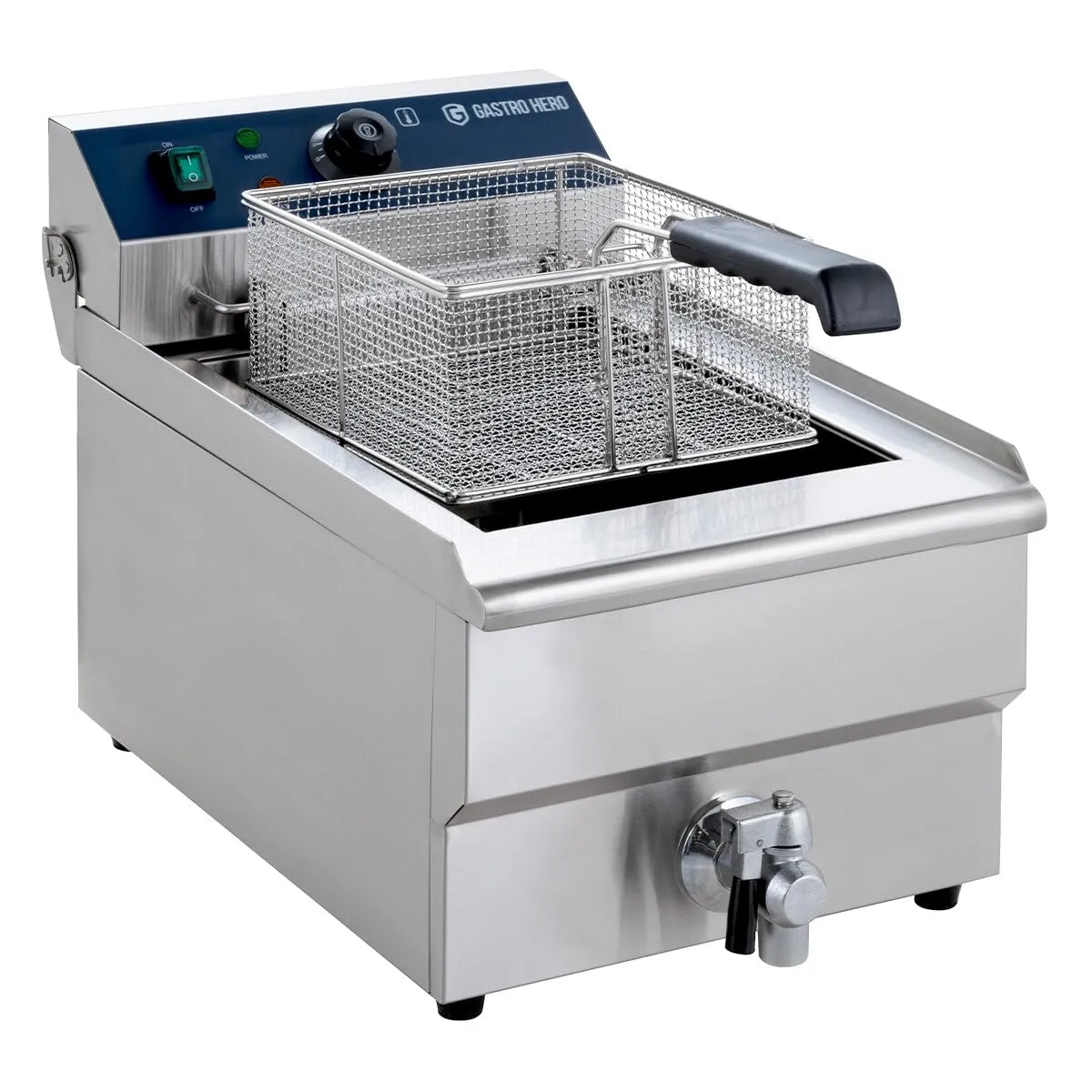 GastroHero EF-ECO10A Elektro-Fritteuse 13L 5kW 400V