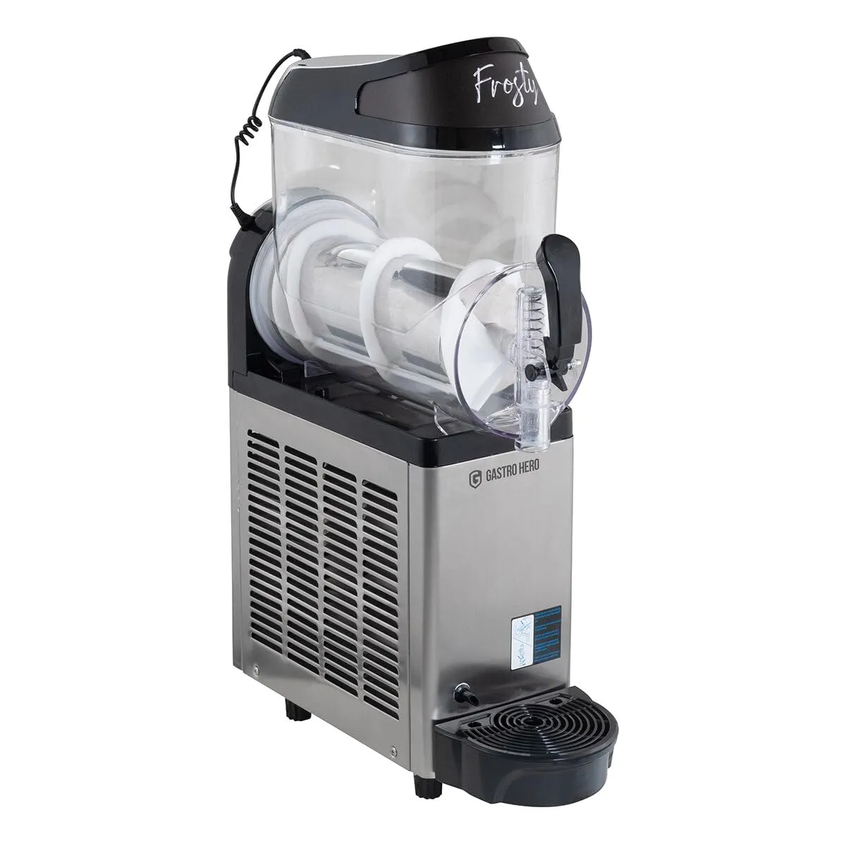 GastroHero Slush-Eismaschine 1x12 Liter 0,5 kW Schwarz