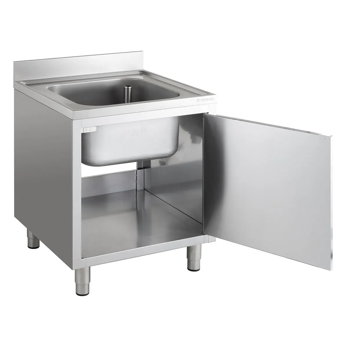 GastroHero Eco Spülschrank 70x70 1 Becken Edelstahl